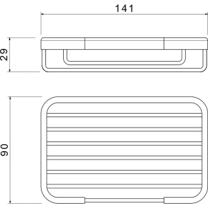 Мыльница Акватек AQ4946CR хром