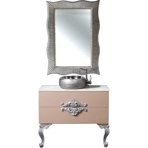 Мебель для ванной Armadi Art NeoArt 100, капучино с ручками серебро, с ножками