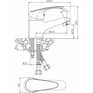 Смеситель для раковины Olive'S Avila 02100AV
