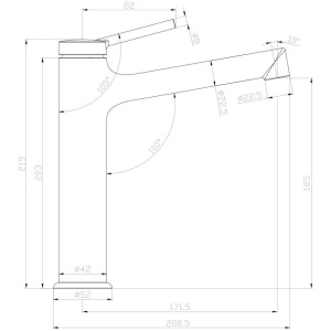 Смеситель для раковины Lemark Minima LM3837C