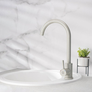 Купить Смеситель для кухни РМС Sus124gy SUS124GY-017F серый в Москве с доставкой Смеситель для кухни РМС Sus124gy SUS124GY-017F серый