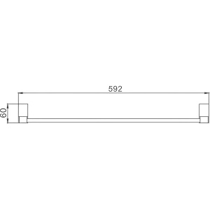 Полотенцедержатель Haiba HB88 09 двойной