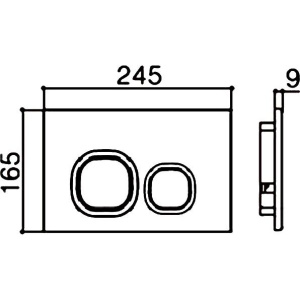 Кнопка смыва Weltwasser WW INS Amberg RD-WT белая