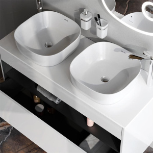 Мебель для ванной AM.PM Func 120 белый глянец, со столешницей, раковина M8FWCC30430WG