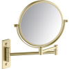 Косметическое зеркало Timo Selene 17076/17 без подсветки, двухстороннее, поворотное, матовое золото