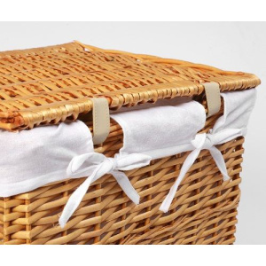 Купить Корзина для белья Wasserkraft Ammer WB-370-M светло-коричневая, средняя в Москве с доставкой Корзина для белья Wasserkraft Ammer WB-370-M светло-коричневая, средняя