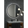 Зеркало круглое Art&Max Napoli 100 черное