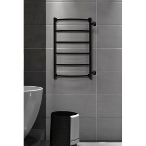 Полотенцесушитель водяной Indigo Arc LASW70-30BR-б/п-50 боковое подключение, черный муар