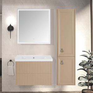 Тумба с раковиной ASB-Woodline Риола 80 капучино