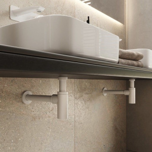 Купить Сифон для раковины IDDIS Optima Home OPTWT00i84, белый матовый в Москве с доставкой Сифон для раковины IDDIS Optima Home OPTWT00i84, белый матовый