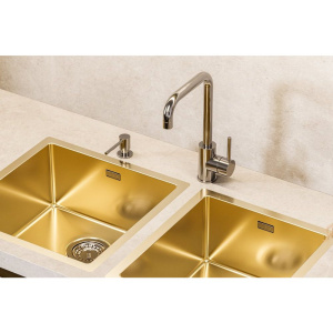 Купить Дозатор для кухонной мойки Alveus Plum 1135811 хром в Москве с доставкой Дозатор для кухонной мойки Alveus Plum 1135811 хром