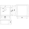 Мойка кухонная Granula 5102, базальт