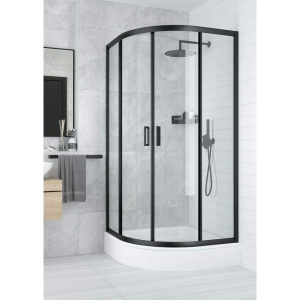 Душевой уголок Ceruttispa Viva 100B 100x100, профиль черный
