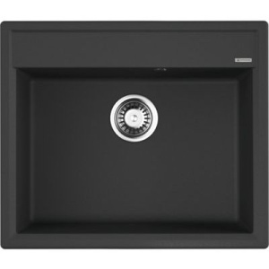 Комплект Мойка кухонная Omoikiri Daisen 60-BL черная + Смеситель Nagano BN нержавеющая сталь