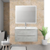 Тумба с раковиной BelBagno Acqua 80 подвесная, cemento verona grigio