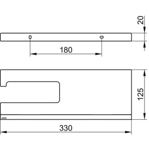 Держатель для туалетной бумаги Keuco Edition 90 19173018000 серый,хром