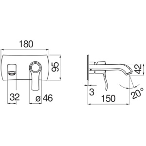 Смеситель для раковины Nobili Sofi SI98198CR Chrome