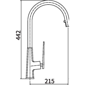 Смеситель для кухни Fashun A6057 хром