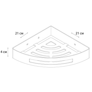 Купить Полка Fixsen Hotel FX-31003A угловая в Москве с доставкой Полка Fixsen Hotel FX-31003A угловая