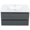 Тумба с раковиной La Fenice Elba Twin 100 серая