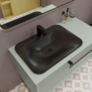 Смеситель для раковины Kludi Pure&Style 400283975 черный матовый