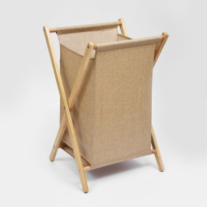 Купить Корзина для белья Wasserkraft Nau WB-771-L светло-коричневая в Москве с доставкой Корзина для белья Wasserkraft Nau WB-771-L светло-коричневая