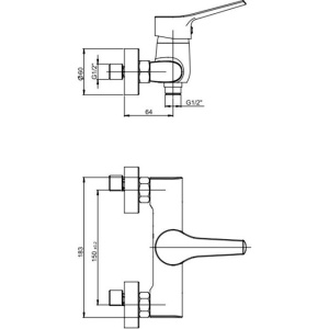 Купить Смеситель для душа Paini Messina MECR511KM в Москве с доставкой Смеситель для душа Paini Messina MECR511KM