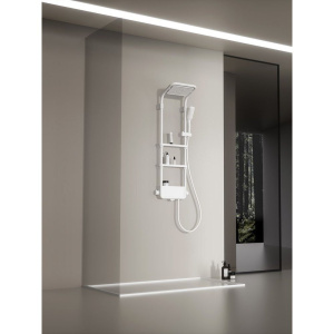 Душевая стойка AQUAme AQM8003W белый