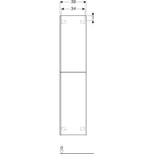 Шкаф-пенал Geberit Acanto 40 500.619.JK.2 серый
