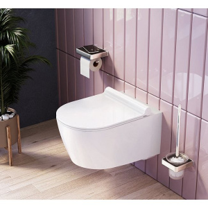 Купить Комплект Damixa Scandinavian Pure DX36.IS10151.1701 с безободковым унитазом, кнопка смыва хром глянцевая в Москве с доставкой Комплект Damixa Scandinavian Pure DX36.IS10151.1701 с безободковым унитазом, кнопка смыва хром глянцевая