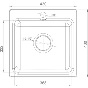 Купить Мойка кухонная GranFest Smart SM 430 белый в Москве с доставкой Мойка кухонная GranFest Smart SM 430 белый