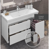 Тумба с раковиной Opadiris Фреш 100 белая, вар.2