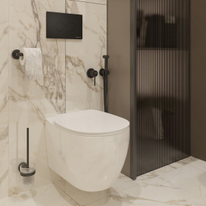 Купить Гигиенический душ Kludi Bozz 389983976 со смесителем, С ВНУТРЕННЕЙ ЧАСТЬЮ, черный матовый в Москве с доставкой Гигиенический душ Kludi Bozz 389983976 со смесителем, С ВНУТРЕННЕЙ ЧАСТЬЮ, черный матовый