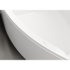 Акриловая ванна Vagnerplast Veronela L 160x105 см, угловая, с каркасом, ультрабелая, асимметричная