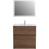 Тумба с раковиной BelBagno Kraft 80 напольная, rovere tabacco, раковина LOV-800-LVB