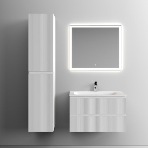 Купить Тумба с раковиной Sancos Snob T 80 см, bianco в Москве с доставкой Тумба с раковиной Sancos Snob T 80 см, bianco