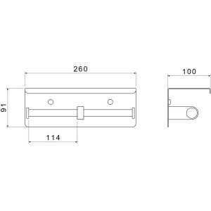 Держатель для туалетной бумаги Aquatek Оберон AQ4909CR хром
