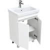 Тумба с раковиной Onika Милтон Квадро 55 напольная, белая