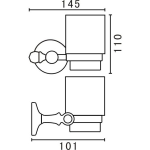 Стакан Art&Max Antic AM-E-2668AL