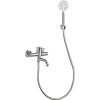 Смеситель для ванны с душем STWORKI Хальмстад WFT1031-2 нержавеющая сталь