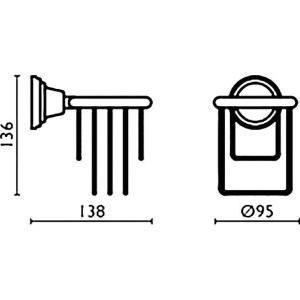 Держатель для фена Bagno & Associati Canova CA17092