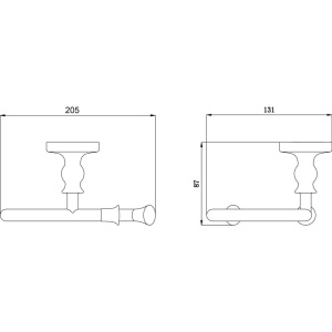 Купить Держатель туалетной бумаги Rush Crete CR35110 в Москве с доставкой Держатель туалетной бумаги Rush Crete CR35110