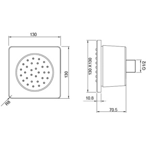 Боковая форсунка Aquatek AQ2099MB черный