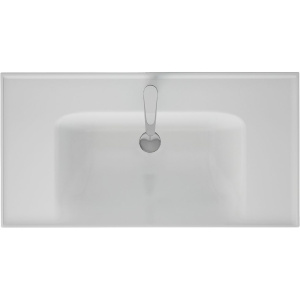 Купить Тумба с раковиной Lemark Veon mini 90 белая глянцевая, 1 ящик в Москве с доставкой Тумба с раковиной Lemark Veon mini 90 белая глянцевая, 1 ящик