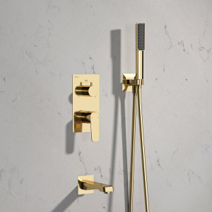 Душевой комплект Teska Ciera Pro AS3370 С ВНУТРЕННЕЙ ЧАСТЬЮ, золото