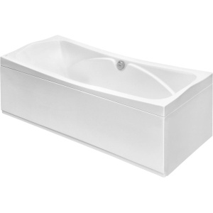 Акриловая ванна Santek Корсика 180x80 см, с каркасом, со сливом-переливом