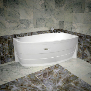 Акриловая ванна Radomir Орсини 1-01-0-2-1-032 R 160x90 см, угловая, с каркасом, асимметричная