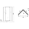 Душевой уголок Niagara Eco NG-009-14D 90х90 см, стекло прозрачное