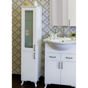 Купить Шкаф-пенал Sanflor Глория L, белый в Москве с доставкой Шкаф-пенал Sanflor Глория L, белый