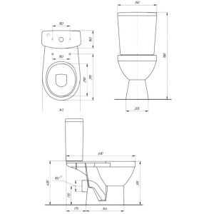 Купить Унитаз-компакт Rosa Рим белый, с микролифтом в Москве с доставкой Унитаз-компакт Rosa Рим белый, с микролифтом